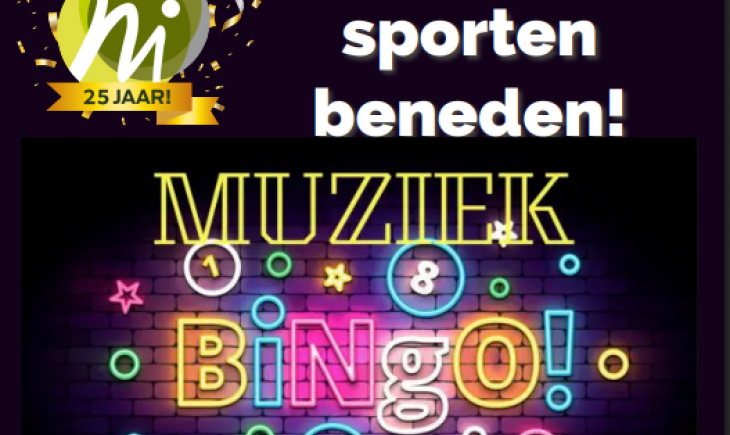 Medisports Muziekbingo tijdens het sporten beneden! Medisports Muziekbingo tijdens het sporten beneden!