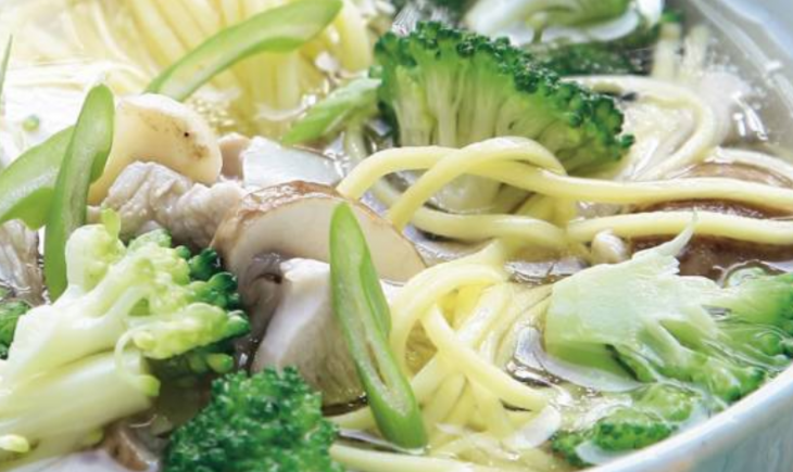 Oosterse soep met champignons en broccoli Oosterse soep met champignons en broccoli